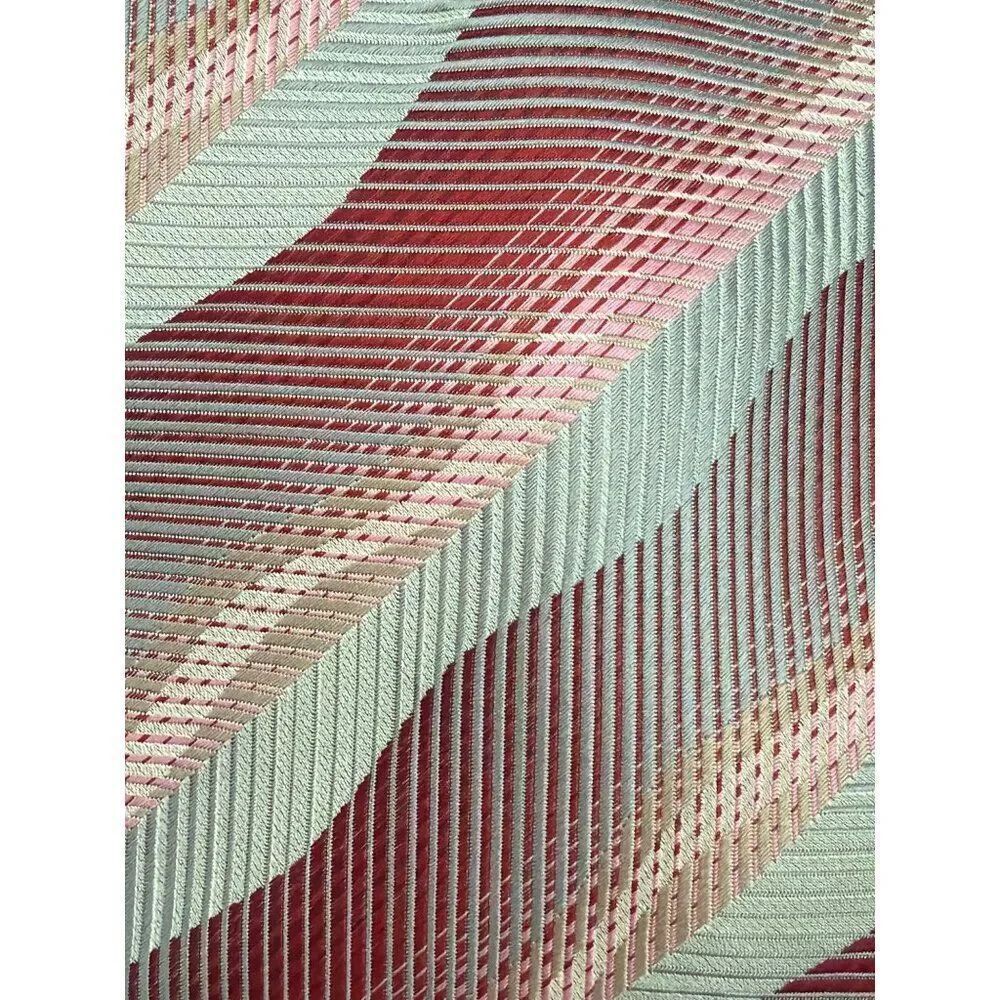Fabio Fazio Hand Made Silk Tan Red Stripe Men’s Necktie